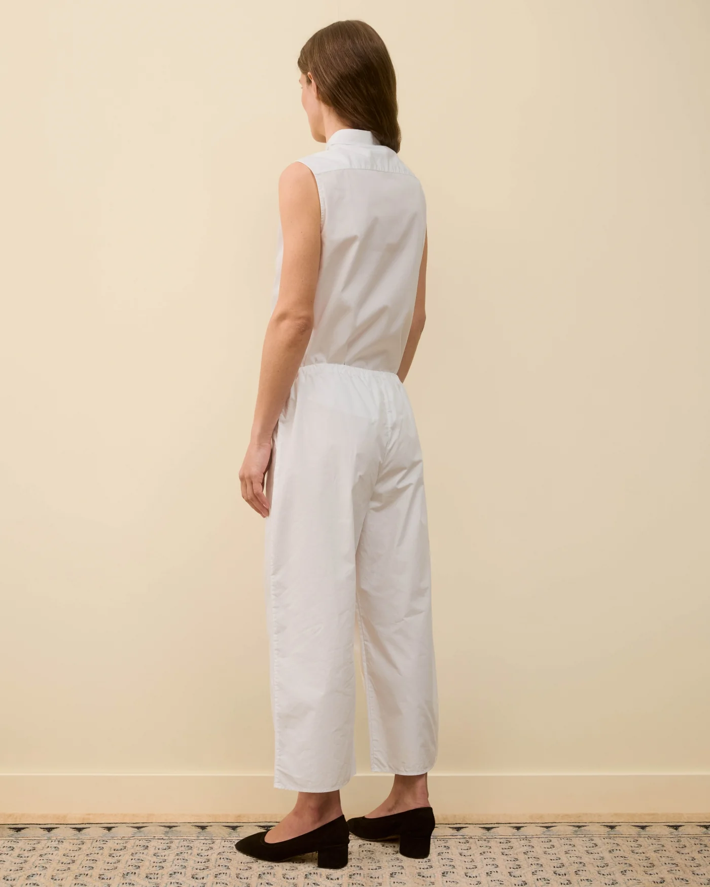 CASTA SLEEVELESS SHIRT | White - Image 3