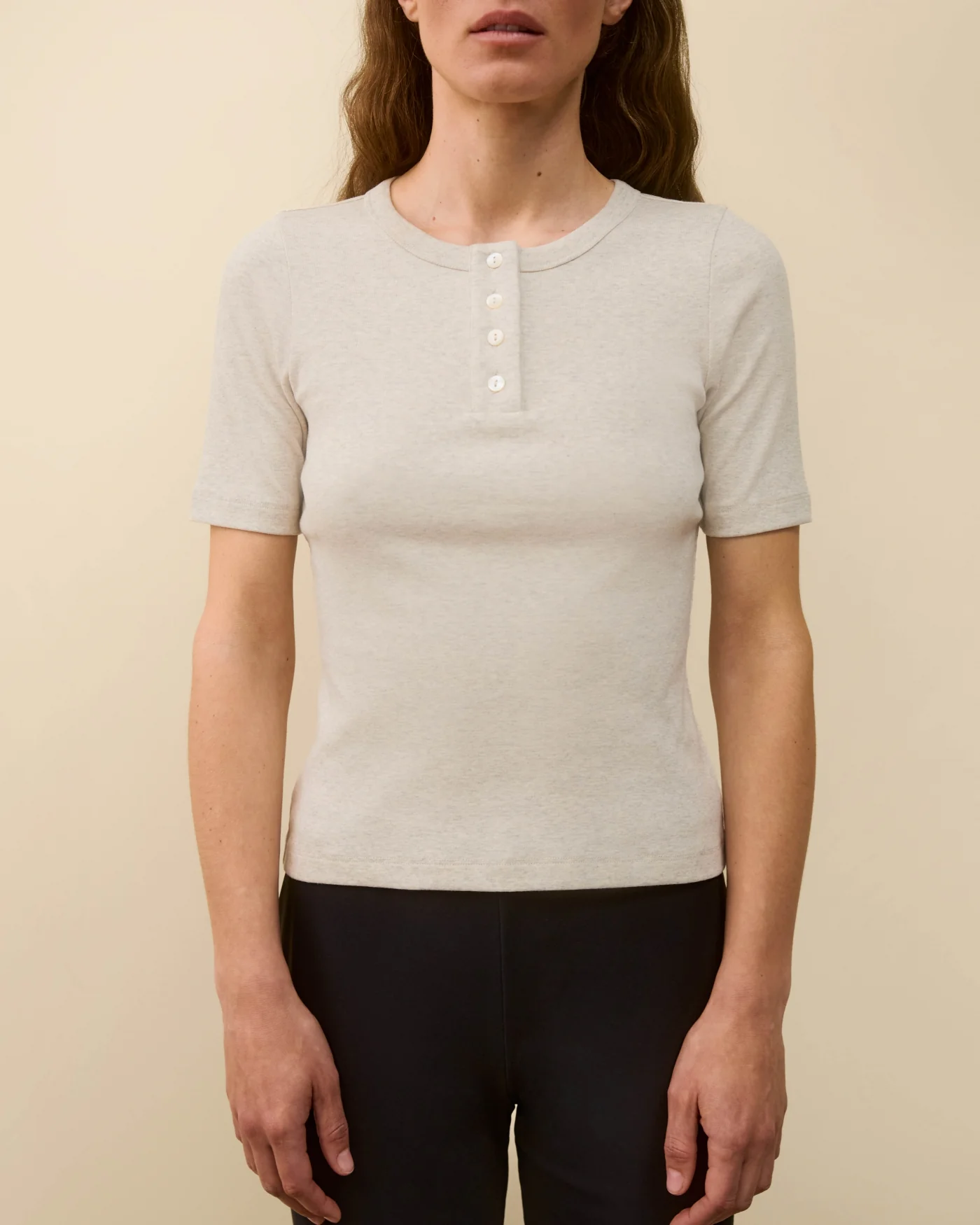 JESS TEE | Heather Grey - Image 4