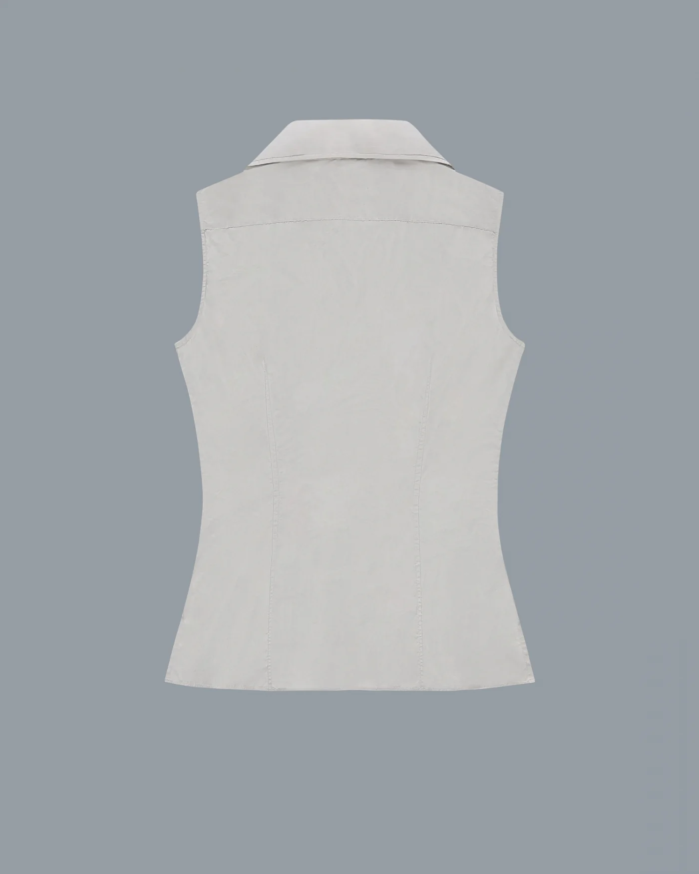 ROSIE SLEEVELESS SHIRT | Grey - Image 2