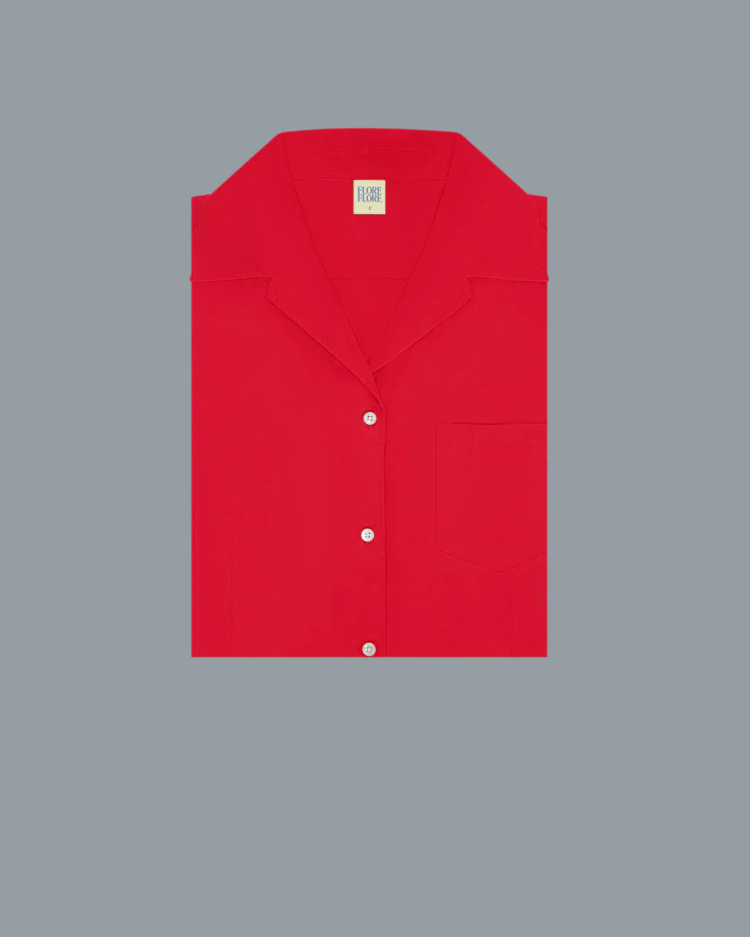 ROSIE SLEEVELESS SHIRT | Red - Image 3